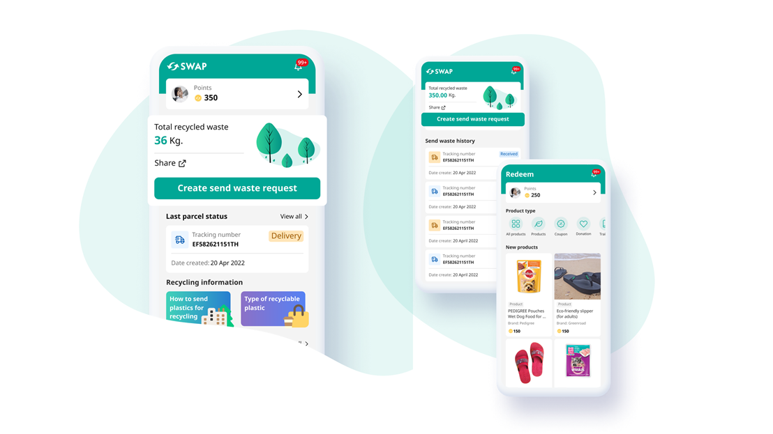 SWAP recycling app