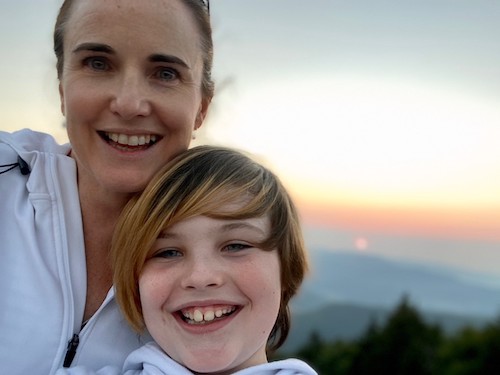 Margaret Mitchell of Mars, Incorporated and her son, Sawyer 