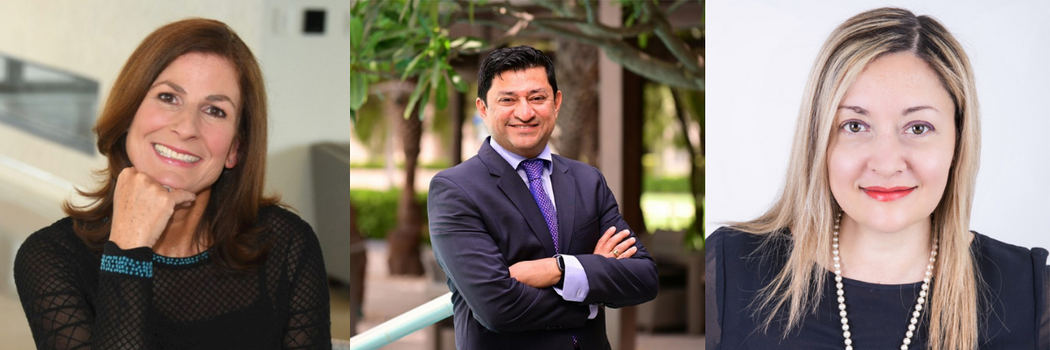 Stephanie Straub, Kalpesh Parmar and Erica Coletta