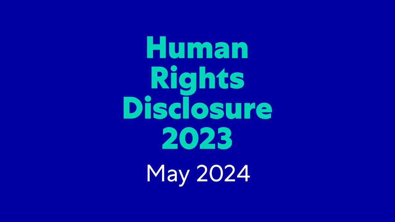 2023 Human Rights Disclosure 2023 Human Rights Disclosure