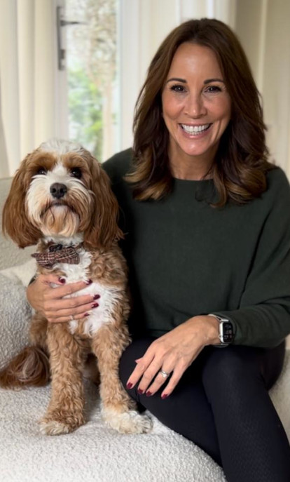 Andrea McLean and Teddy