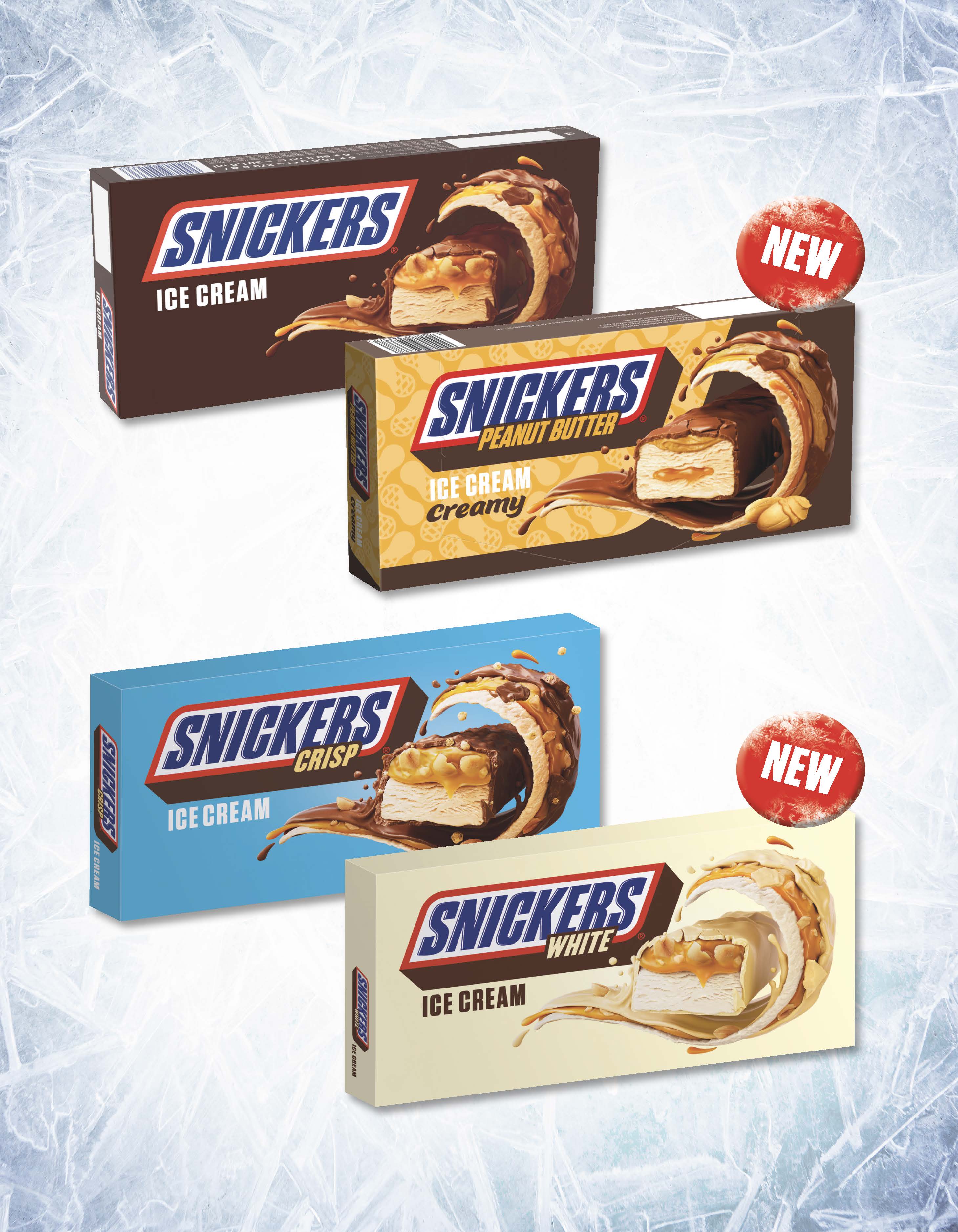 Snicker Ice cream boxes