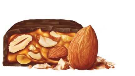 Snickers Japan Half Sugar Cross Section