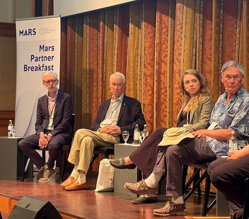 The panel of speakers at the Mars Partner Breakfast.