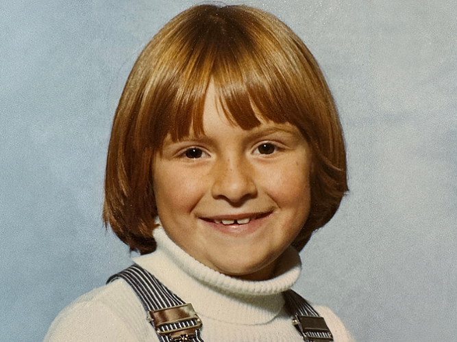 Nici Bush as a child