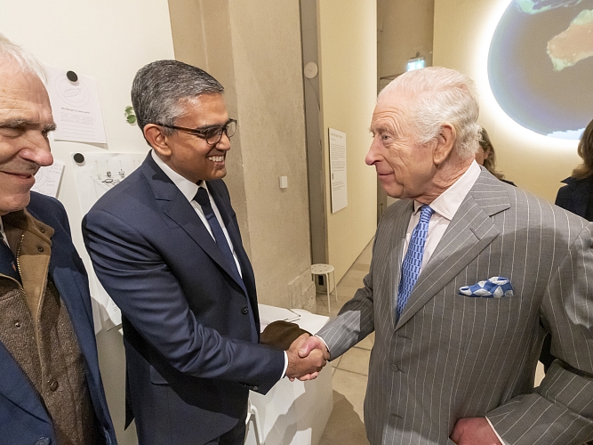 Ikdeep Singh and King Charles III 