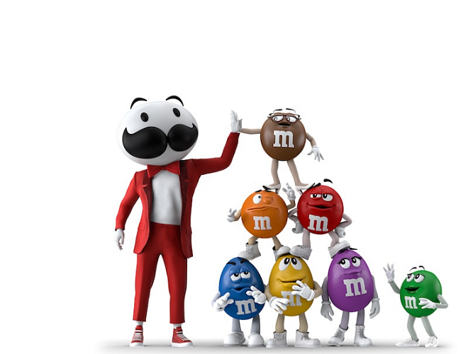 Pringles and M&M'S characters