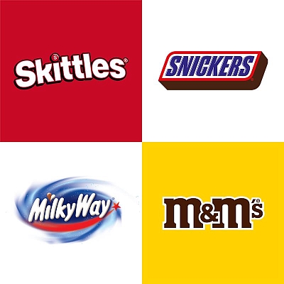 Mars Japan Snacking Logo Collage