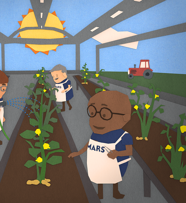 Mars Peanut Story Illustration