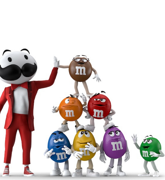 Pringles and M&M'S characters