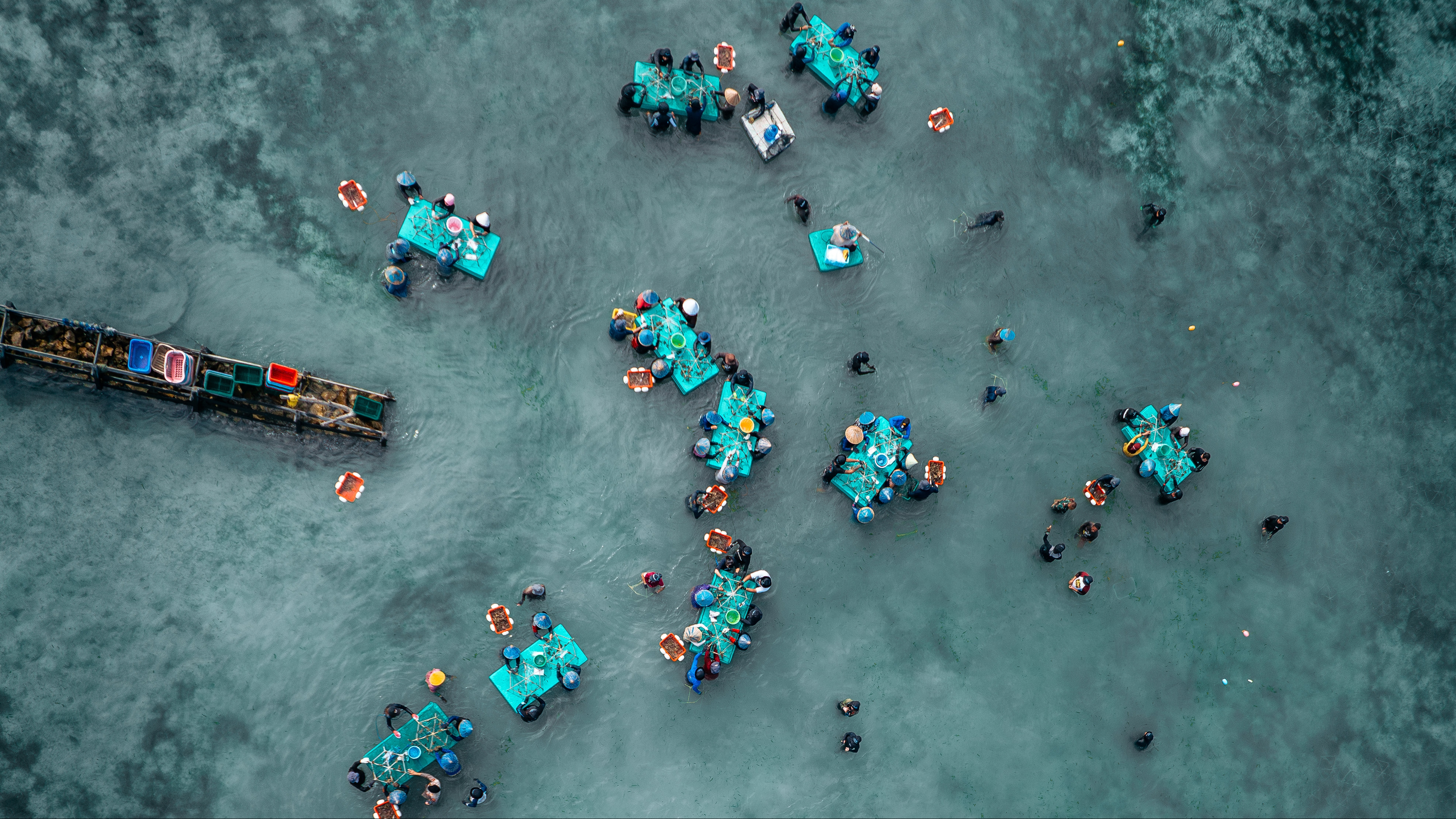 Aerial view of The Big Build event