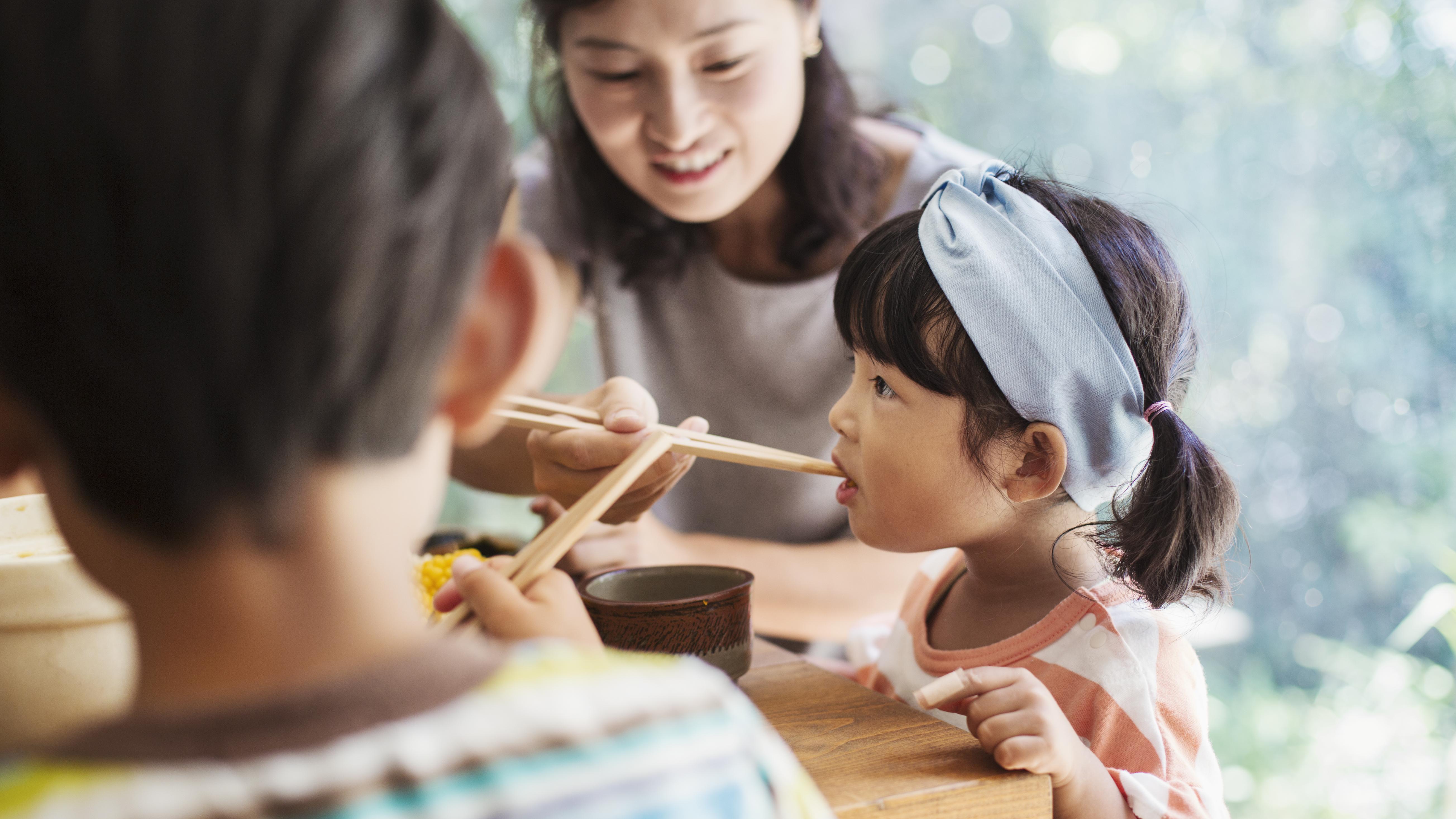 family eating