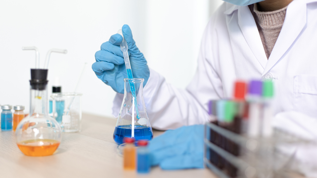 Scientist working in a lab