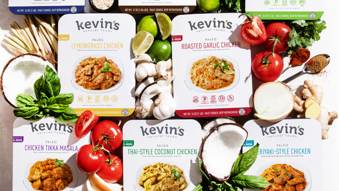 Kevin's chicken entrees with vegetables