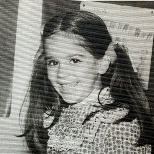 Silvia Pereira as a young girl