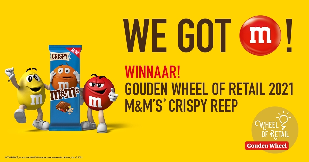 mms crispy reep beloond met de gouden wheel of retail 2021