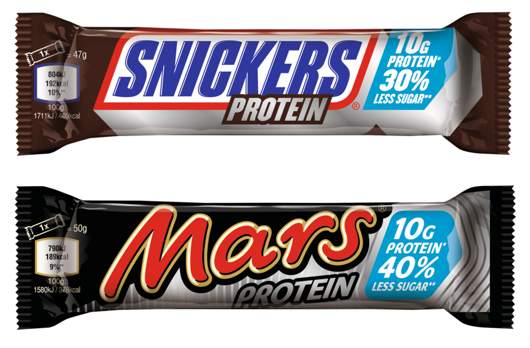 Snickers und Mars Protein