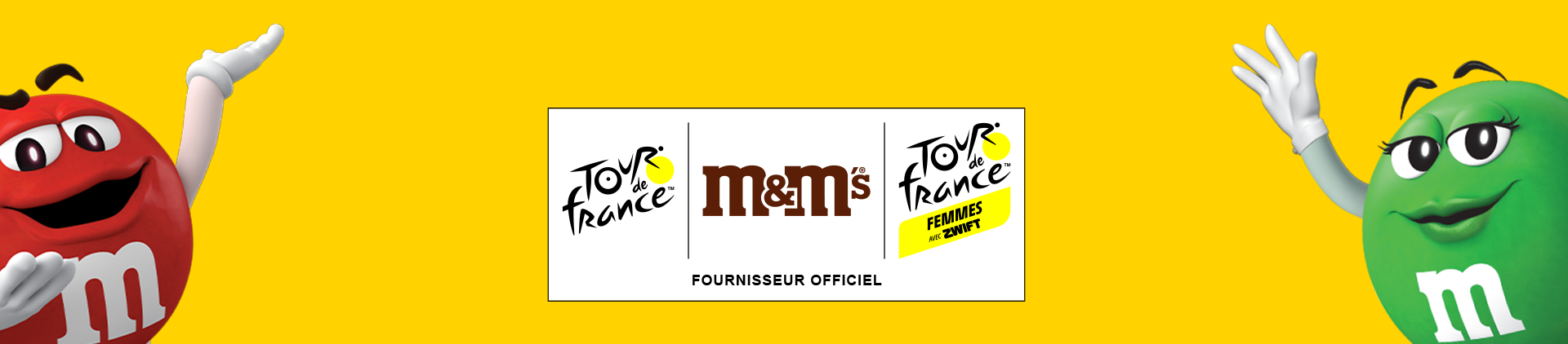 M&M's and Tour De France Logog