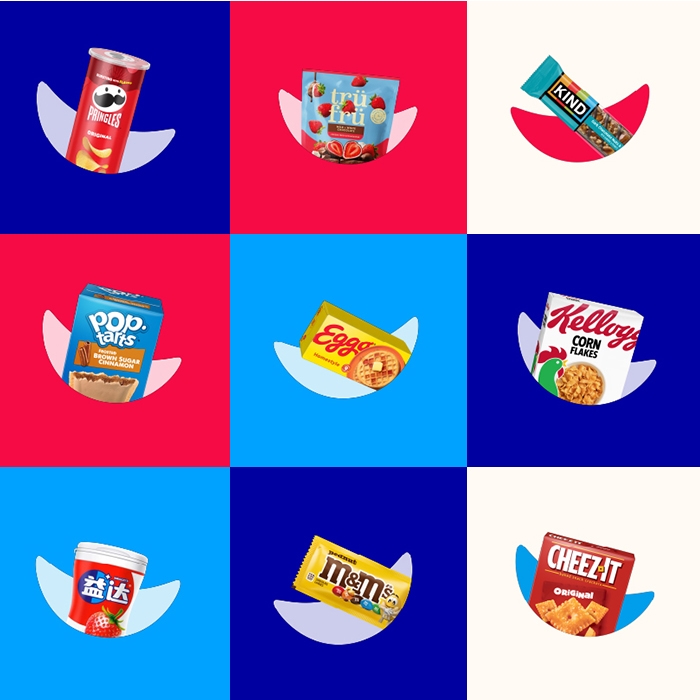 Mars and Kellanova brand collage