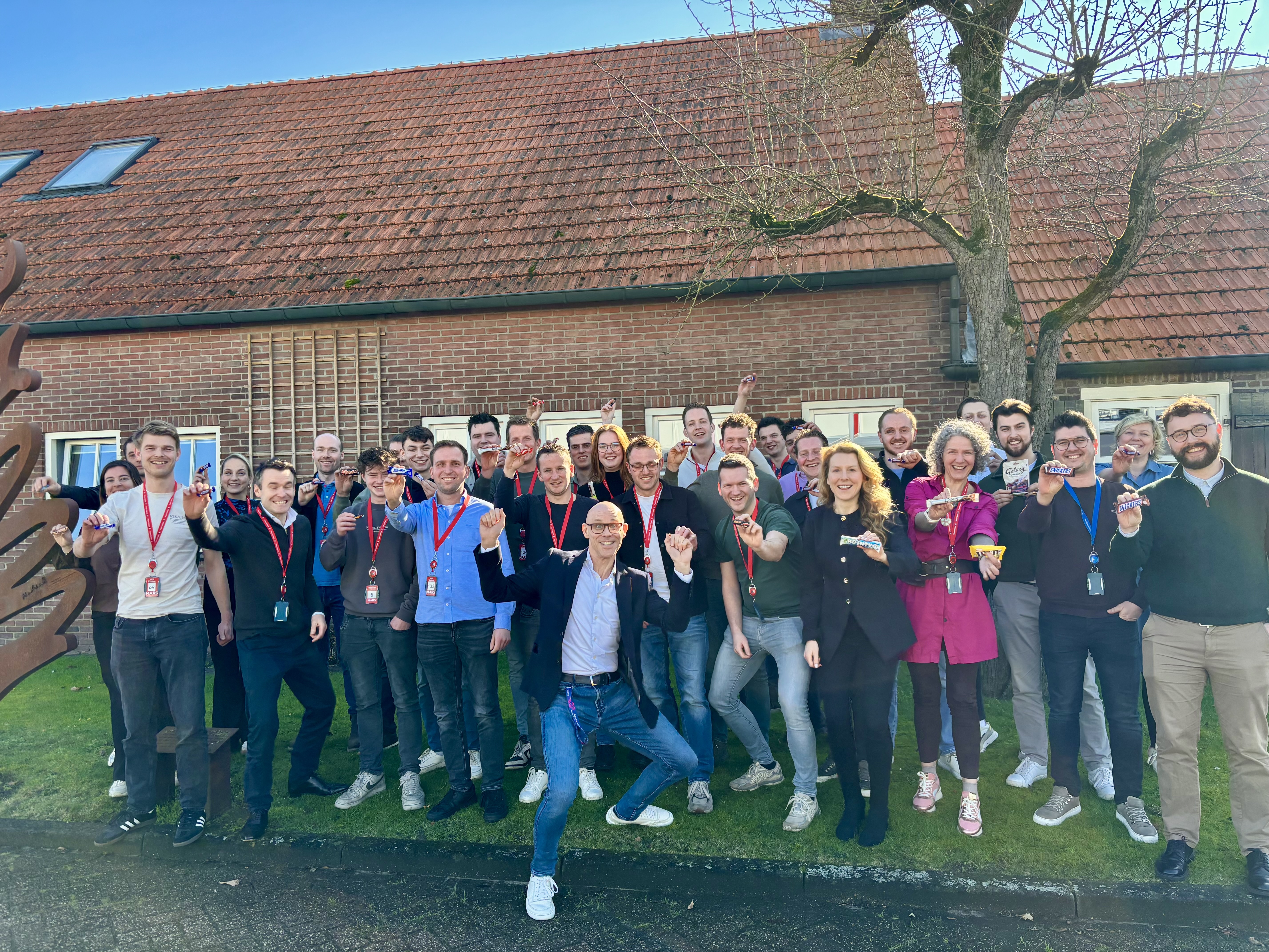 Friesland Campina Young Farmers group pic outside the Farmhouse