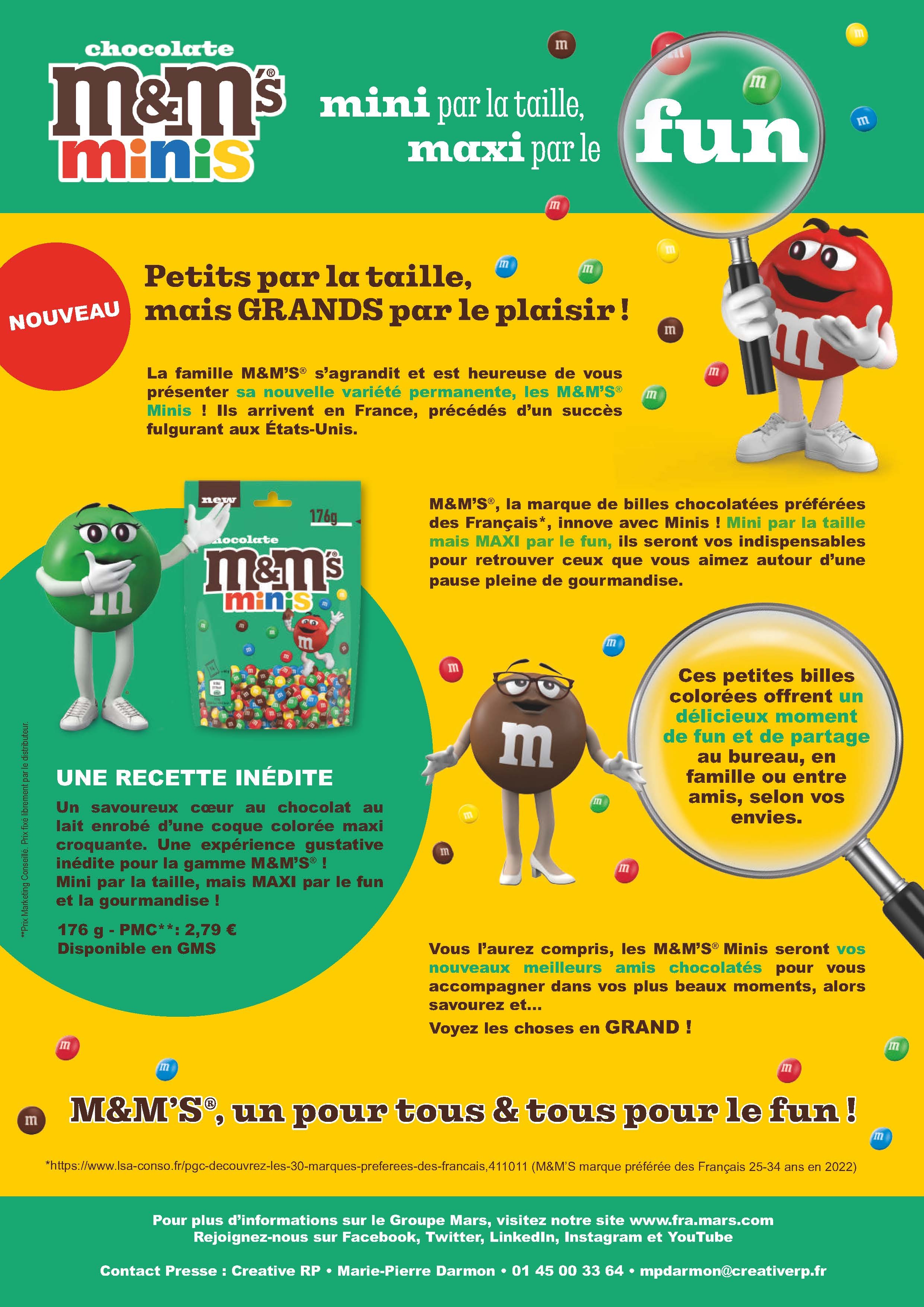 Les M&M’S® Minis !