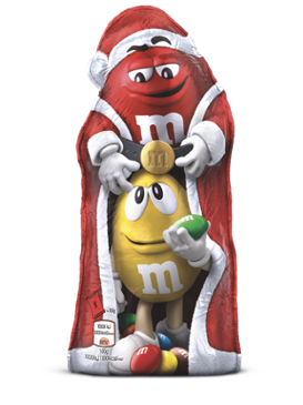 M&M’s® Hollow Shape Santa: Red Gramatura: 100g