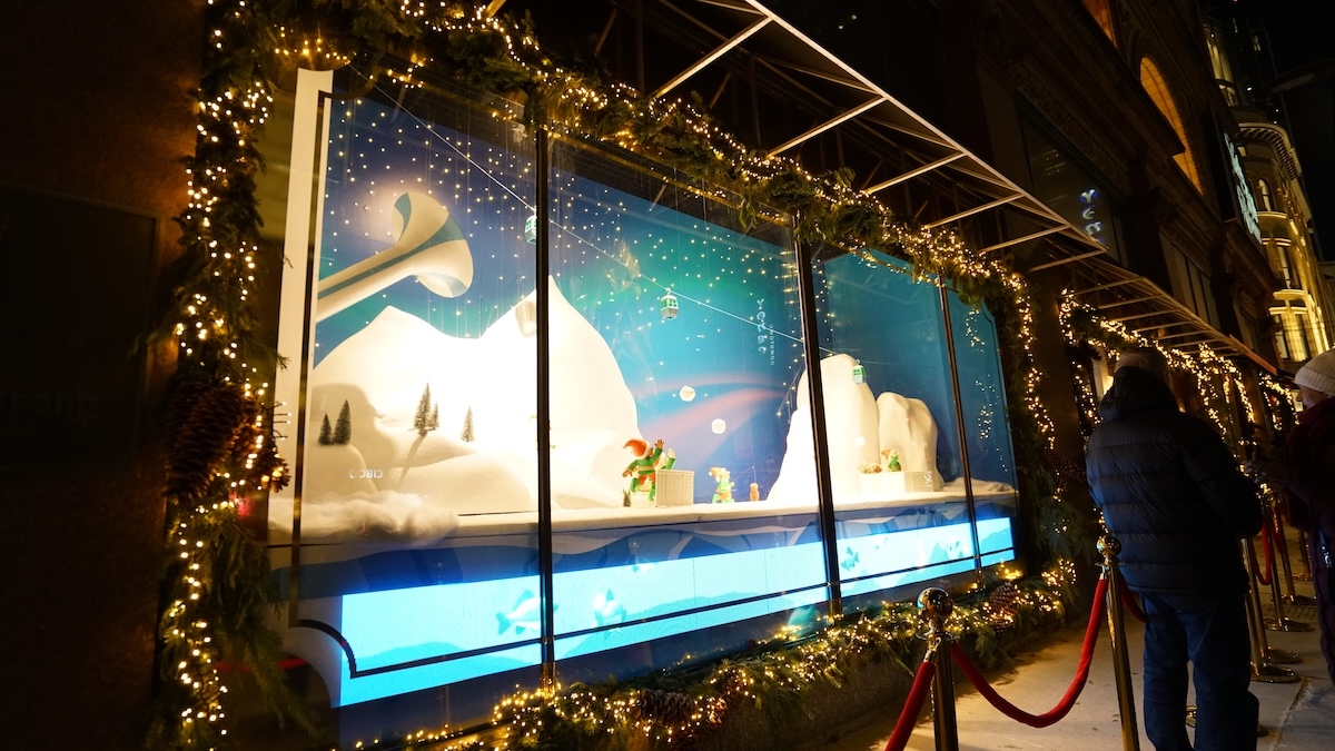 Excel Winter Wonderland window display
