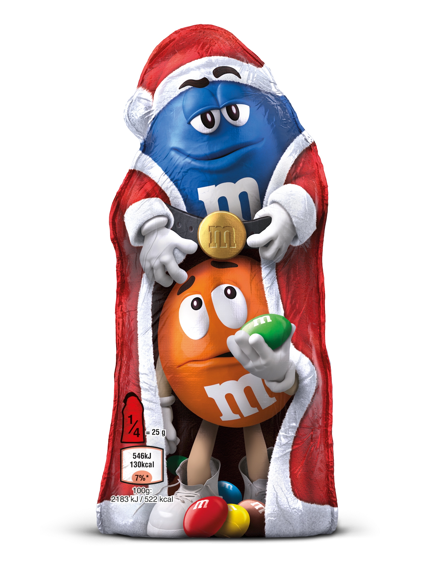 M&M’S® Hollow Shape Santa: Blue Gramatura: 100g