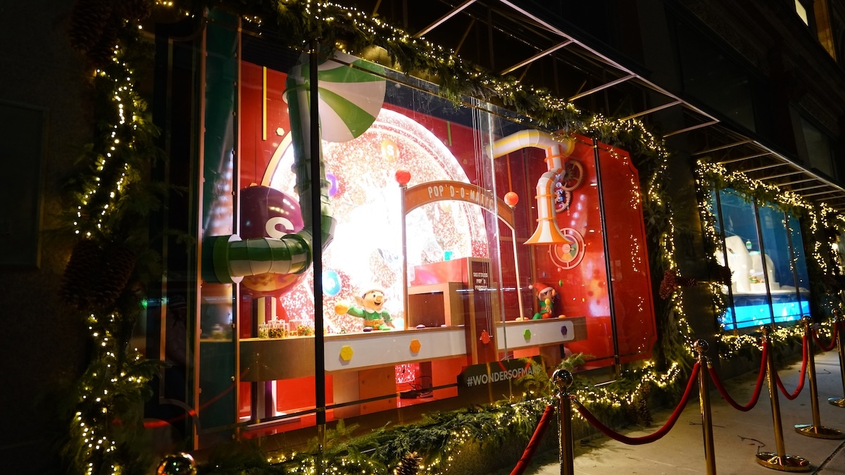 Skittlesland window display