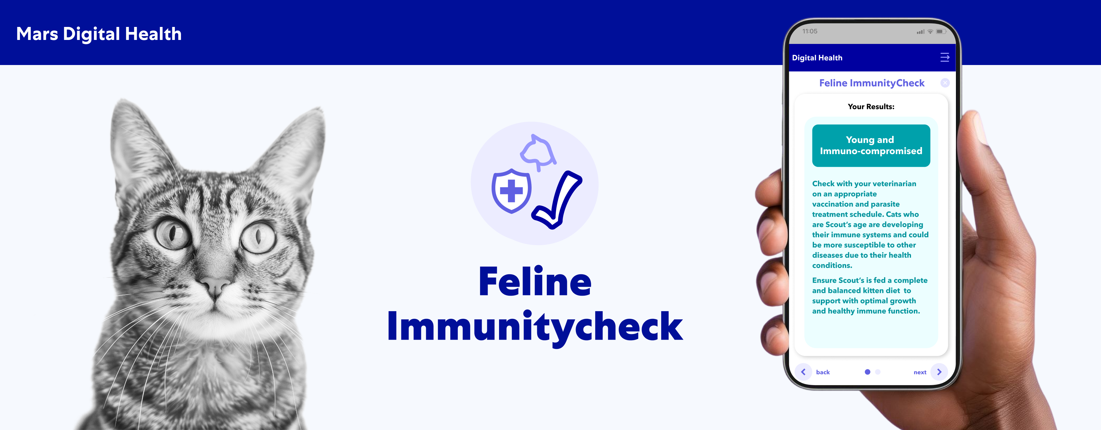 Feline Immunitycheck digital health tool