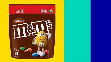 Mars Wrigley M&M’s® 300g recyclable pouch.