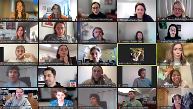Helen Mills in a virtual roundtable session with Marika McCauley Sine, Global Vice President Sustainability at Mars Petcare and more than twenty five founders from the LEAP Ventures program