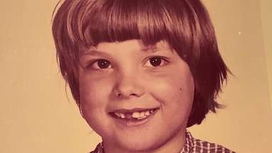 Kay O'Donnell as a child