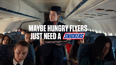 Still from Snickers Hungry Travelers campaign
