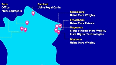 Mars in France map