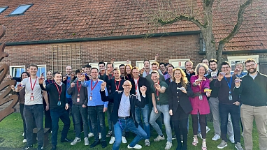 Friesland Campina Young Farmers group pic outside the Farmhouse