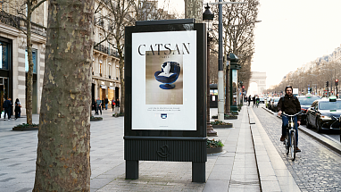 campagne d’affichage CATSAN™ sur les Champs-Élysées