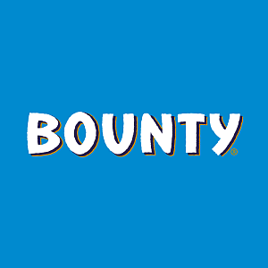 Brand logo for Mars Wrigley Bounty chocolate bar.