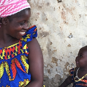 Mother and child from a cocoa farming community.