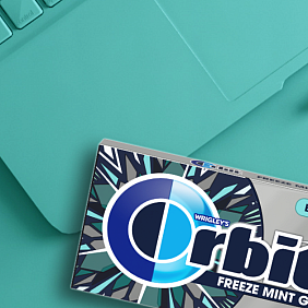 Packet of Orbit gum