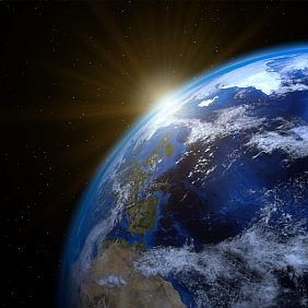 View of earth from space