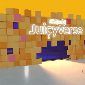 A structure made out of Starburst pieces in the Starburst Juicyverse