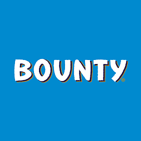 Brand logo for Mars Wrigley Bounty chocolate bar.