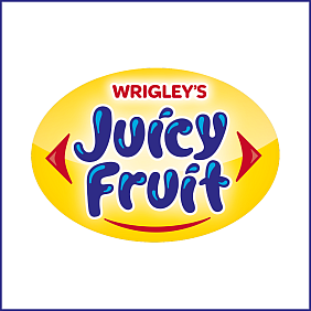 Brand logo for Mars Wrigley Juicy Fruit gum.