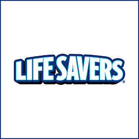 Brand logo for Mars Wrigley Life Savers fruity confections and mints.
