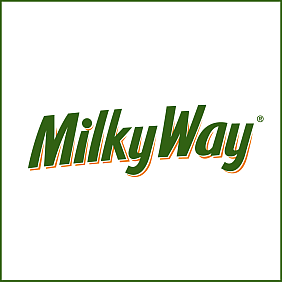 Brand logo for Mars Wrigley Milky Way Bar.
