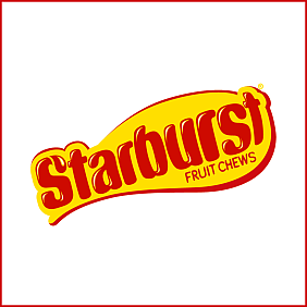 Brand logo for Mars Wrigley Starbursts fruit chews.