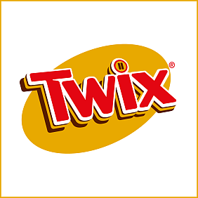 Brand logo for Mars Wrigley Twix Caramel Cookie Bar.