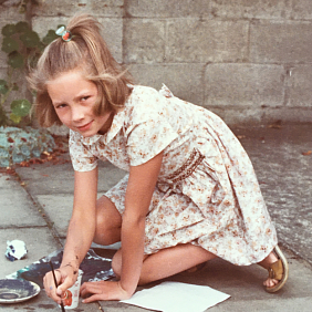 Janet Dawson as a young girl