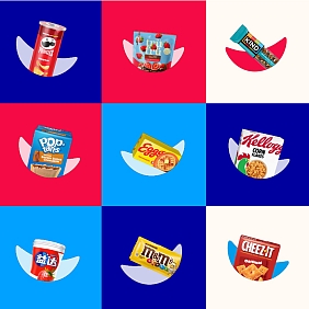 Mars and Kellanova brand collage